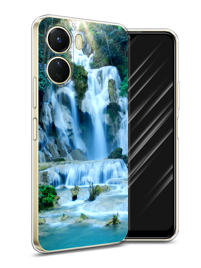 

Чехол Awog на Vivo Y16 "Водопад 8", Голубой;зеленый, 267850-4