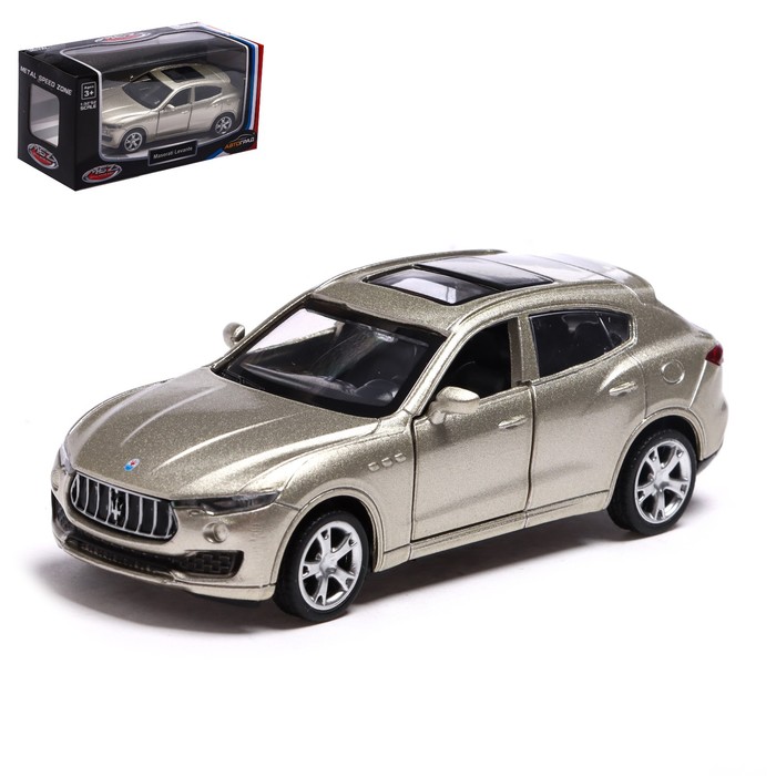 

Машина металлическая MASERATI LEVANTE, 1:43, инерция, открываются двери, цвет бежевый