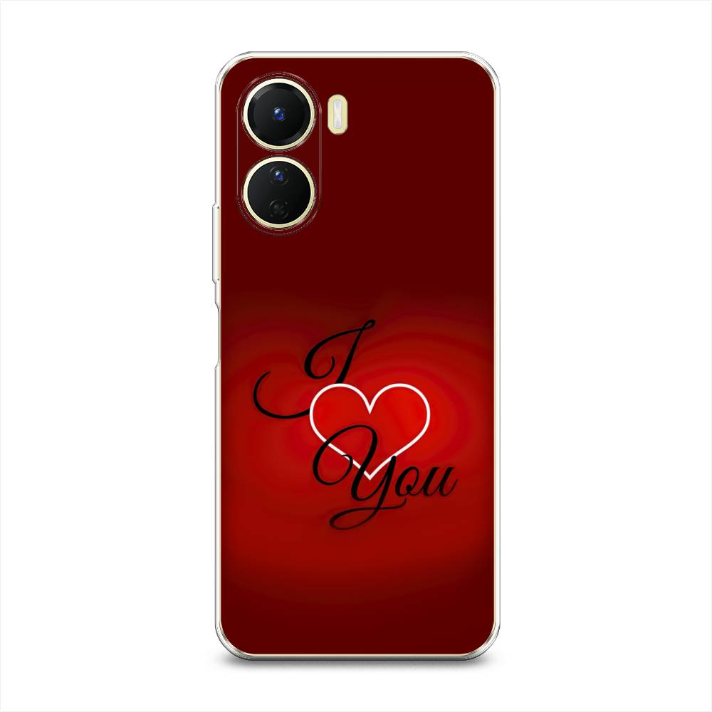 

Чехол Awog на Vivo Y16 "I love you 3", Красный;черный, 267850-6
