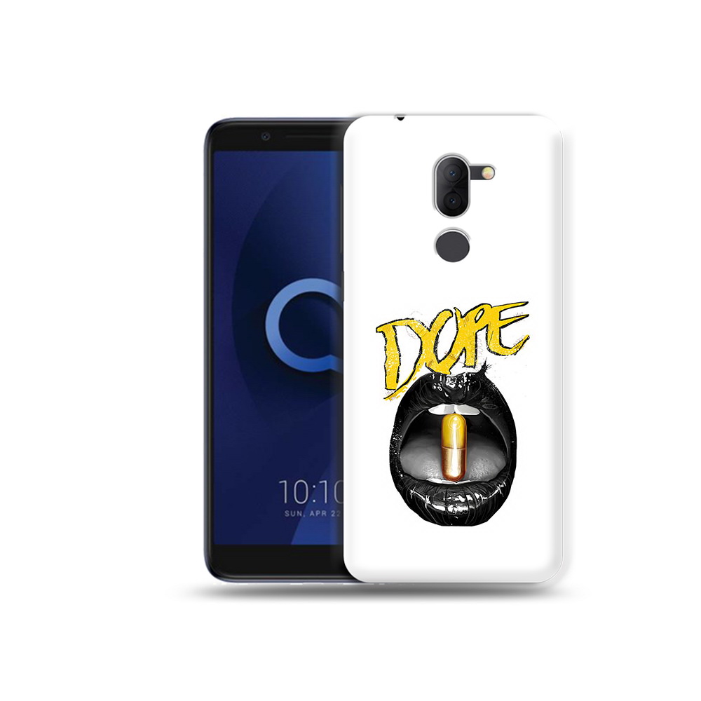 

Чехол MyPads Tocco для Alcatel 3X губы (PT112114.674.303), Прозрачный, Tocco