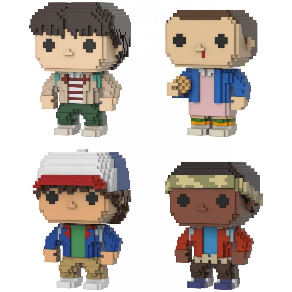 

Фигурка Funko POP! 8-Bit Stranger Things Eleven w/Eggos/Mike/Dustin/Lucas (Exc) 4PK 63729