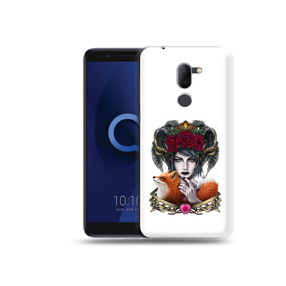 

Чехол MyPads Tocco для Alcatel 3X девушка с лисой (PT112114.674.314), Прозрачный, Tocco