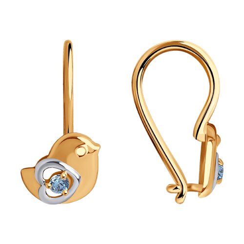 

Серьги из золота TEO MAORI 8200007, фианит, 8200007