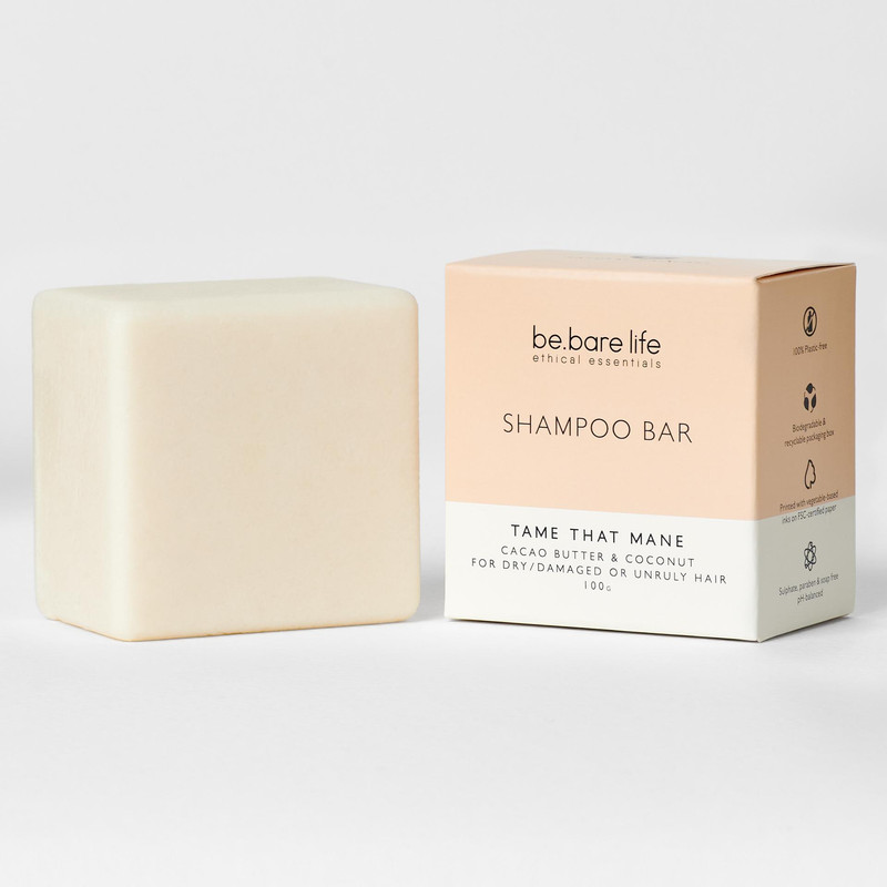 

Шампунь твердый be.bare life, с маслом какао и кокоса, 100г