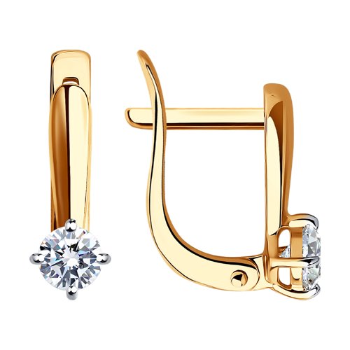 

Серьги из золота TEO MAORI 826809, фианит, 826809