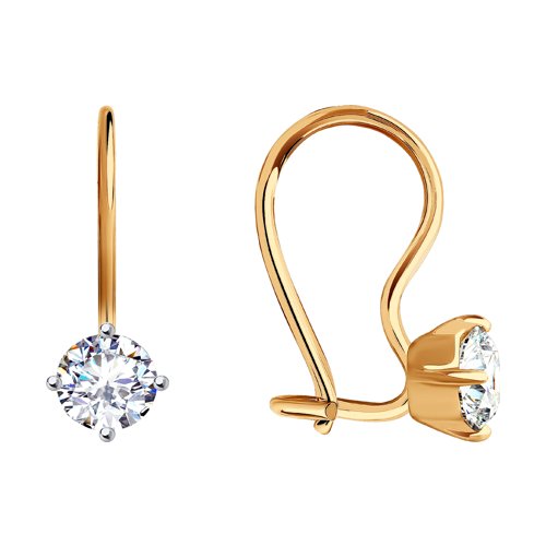 

Серьги из золота TEO MAORI 826946, фианит, 826946