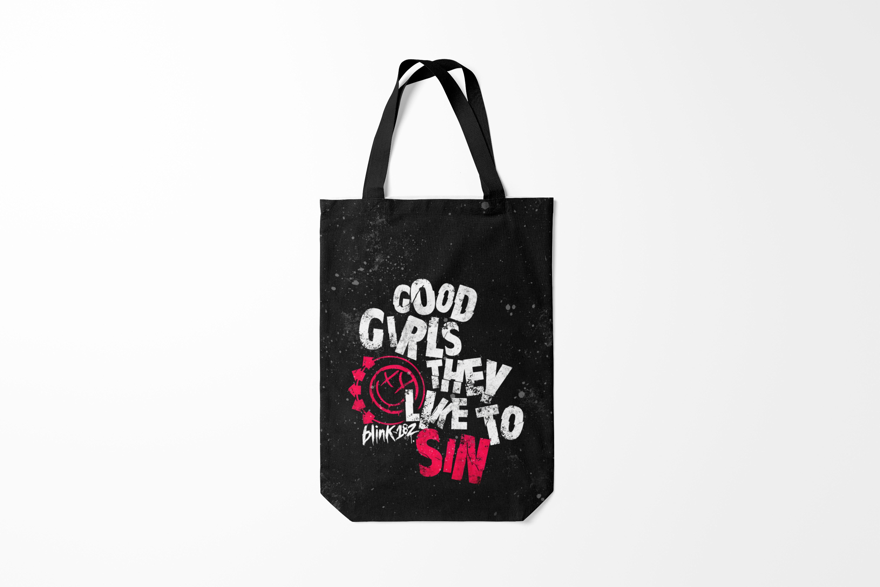 

Сумка шoппер унисекс Burnettie Blink 182 Good Girl, черный, Blink 182 Good Girl