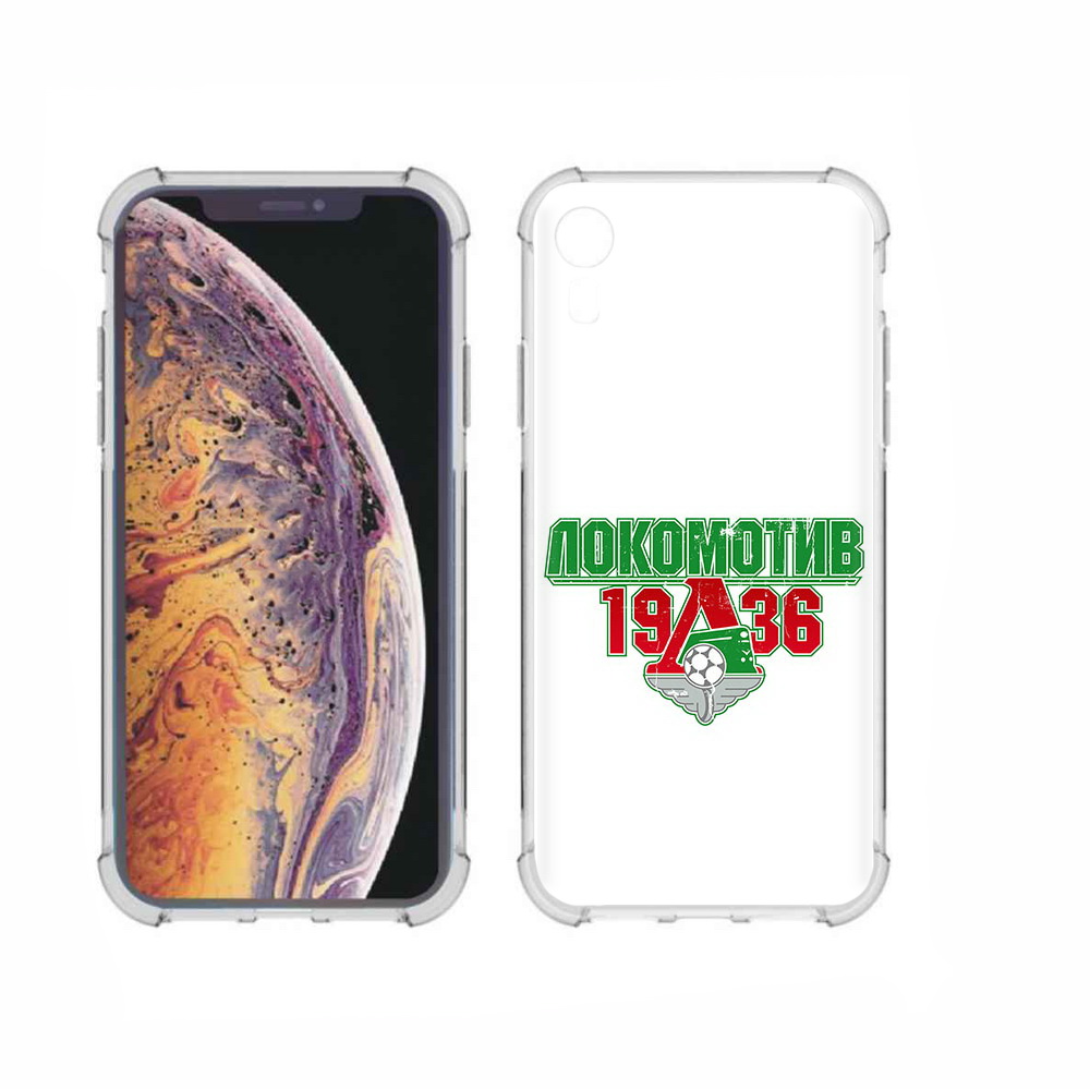 

Чехол MyPads Tocco для Apple iPhone XR ФК локомотив 1936, Прозрачный, Tocco