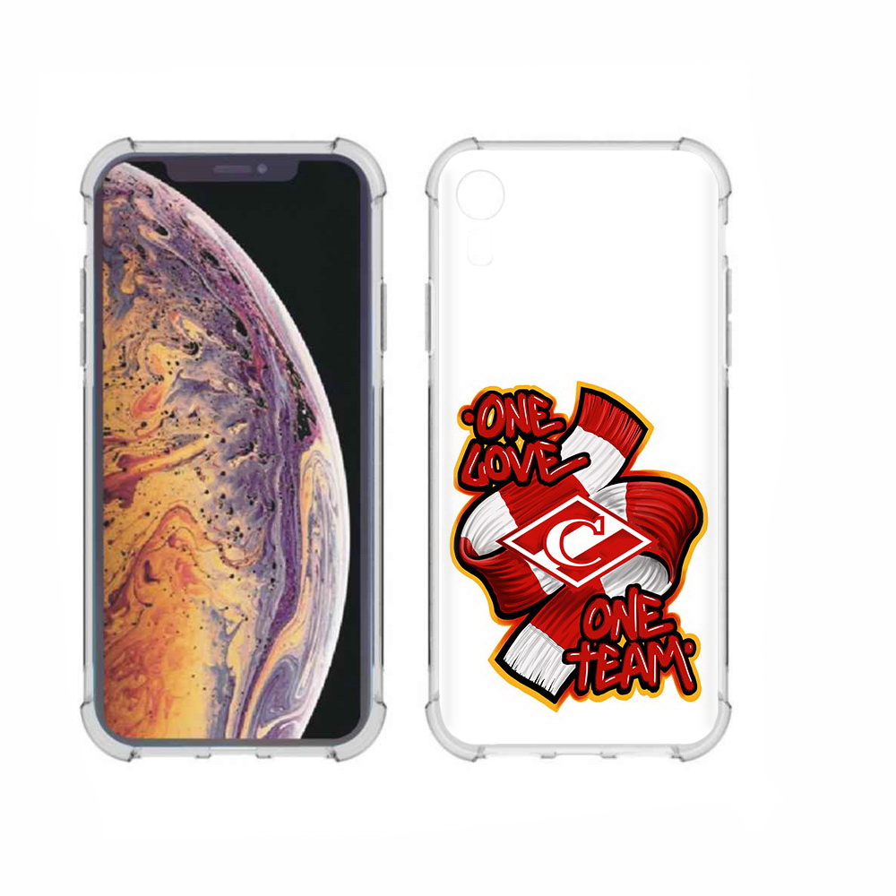 

Чехол MyPads Tocco для Apple iPhone XR ФК спарак 1 любовь, Прозрачный, Tocco