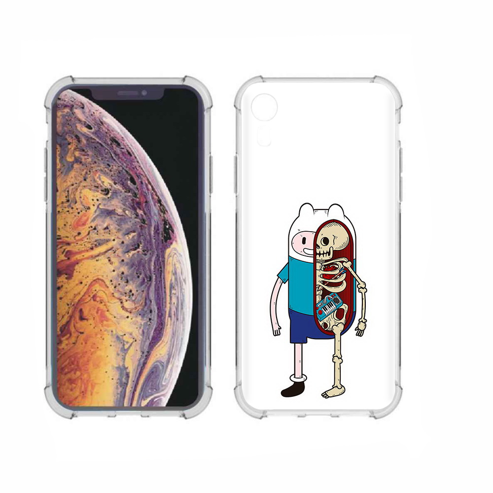 

Чехол MyPads Tocco для Apple iPhone XR Финн скелет, Прозрачный, Tocco