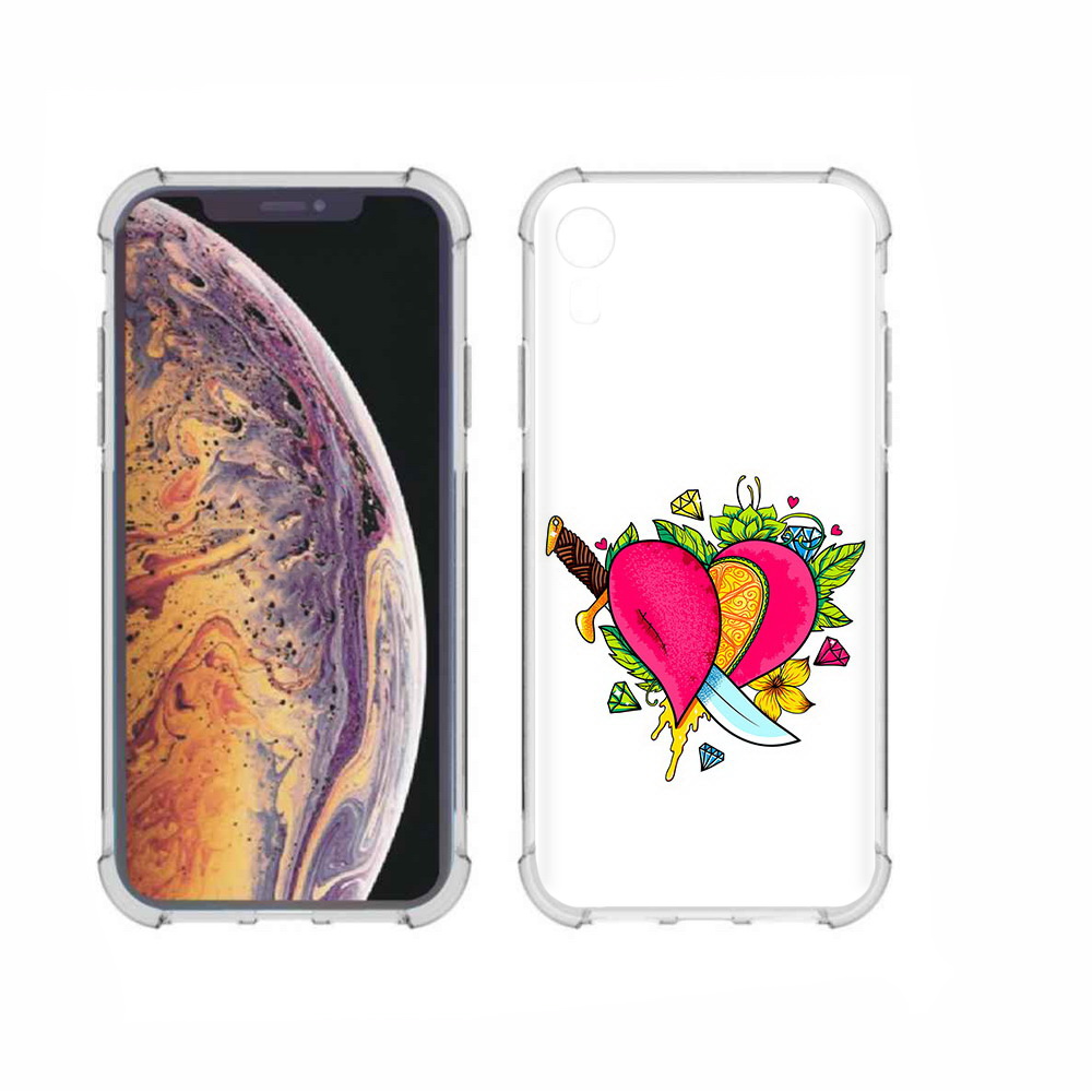 

Чехол MyPads Tocco для Apple iPhone XR Фруктовое сердце, Прозрачный, Tocco