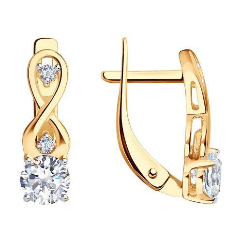 

Серьги из золота TEO MAORI 827147, фианит, 827147