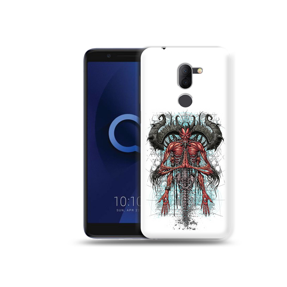

Чехол MyPads Tocco для Alcatel 3X дьявол (PT112114.674.340), Прозрачный, Tocco
