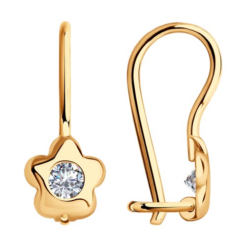 

Серьги из золота TEO MAORI 827176, фианит, 827176