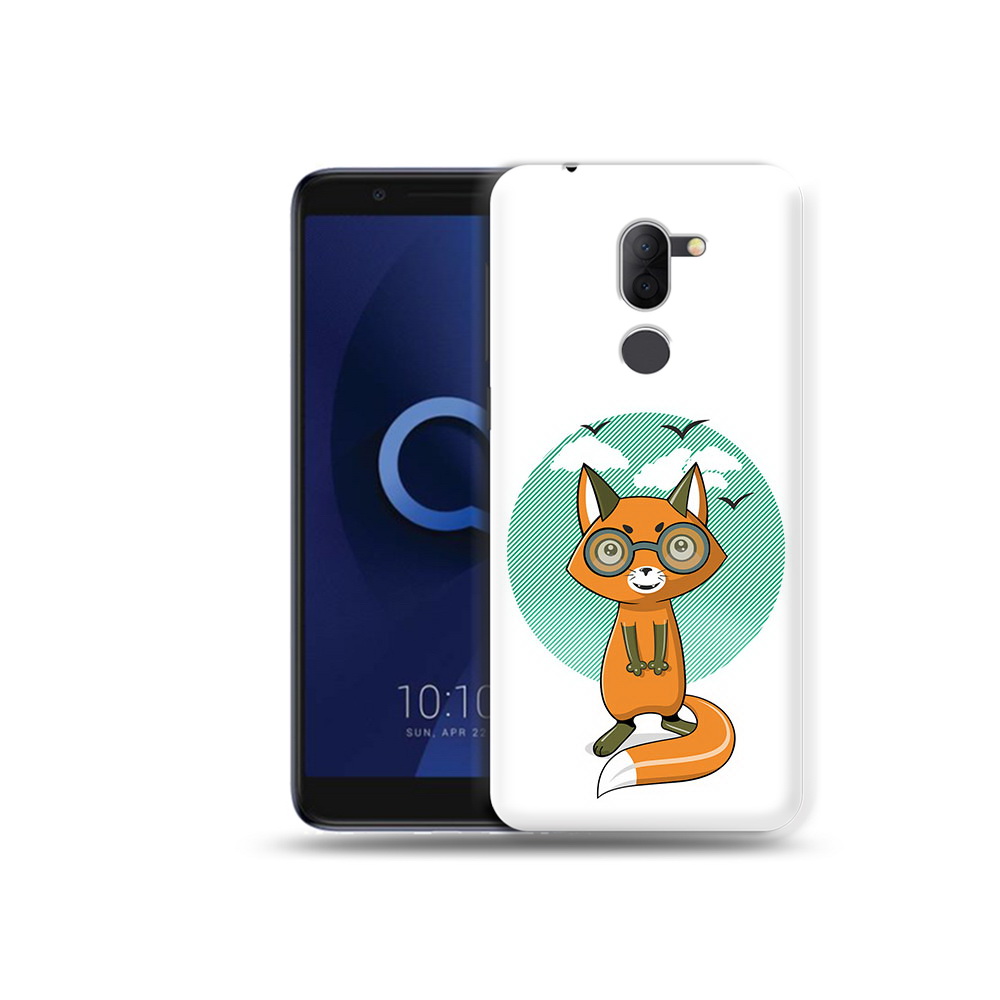 

Чехол MyPads Tocco для Alcatel 3X задумчивая лиса (PT112114.674.348), Прозрачный, Tocco