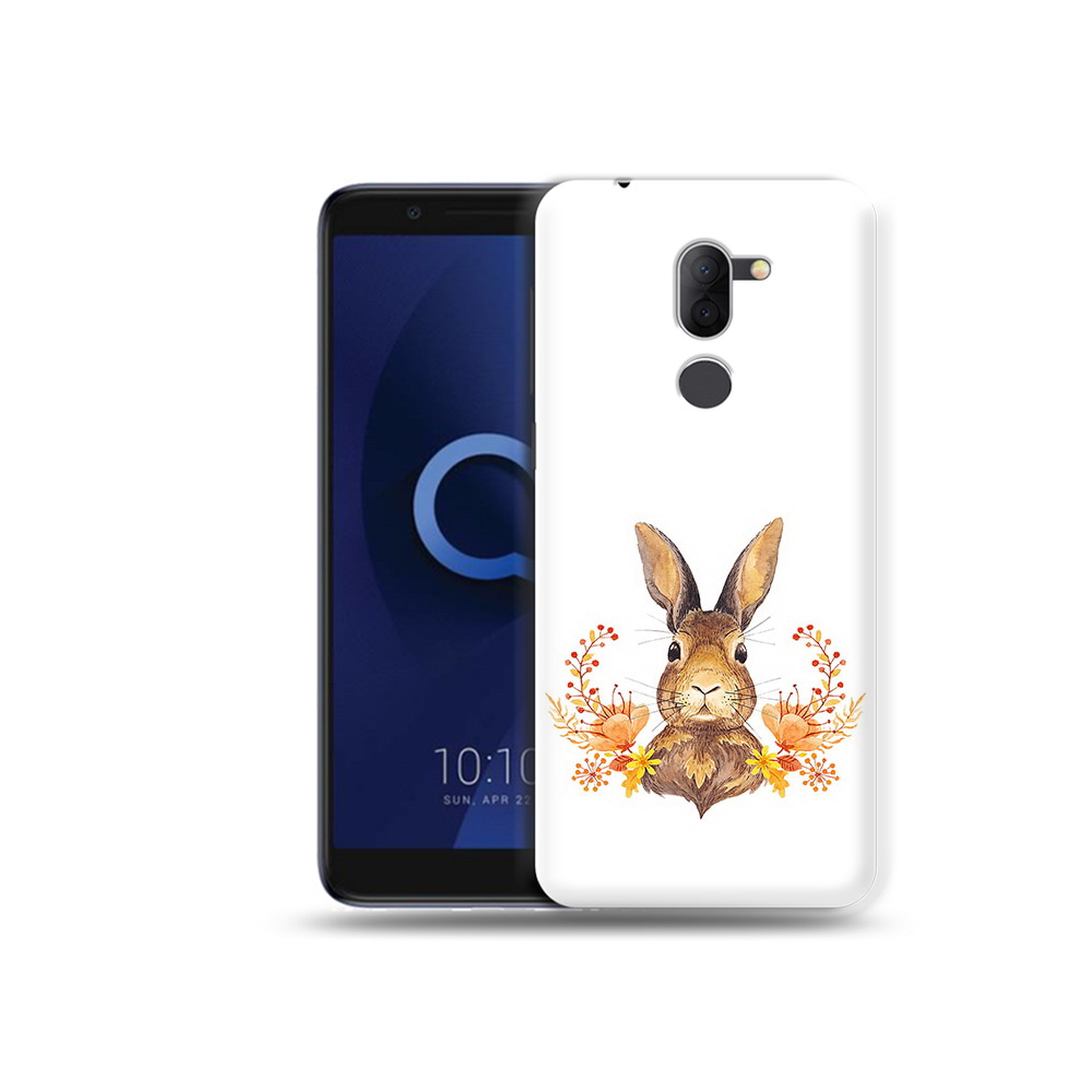 

Чехол MyPads Tocco для Alcatel 3X зайка в цветах (PT112114.674.349), Прозрачный, Tocco