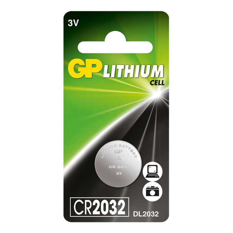 

Батарейки GP CR2032, 3V, литий, 3 компл. по 1 шт. в блистере.