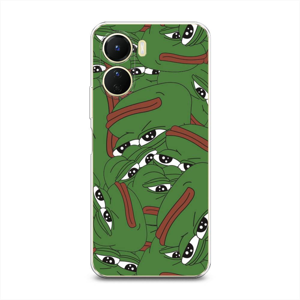 

Чехол Awog на Vivo Y16 "Печальный frog", Зеленый;белый, 267850-9