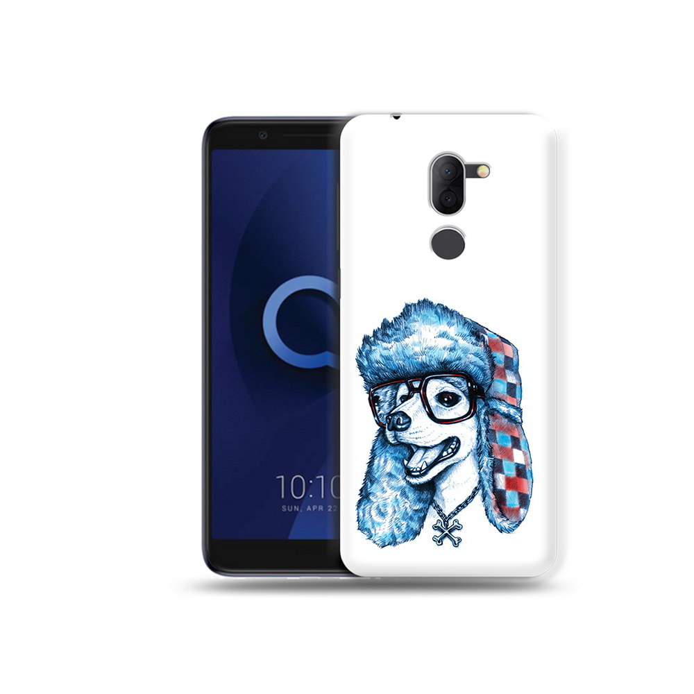 

Чехол MyPads Tocco для Alcatel 3X зимний пес (PT112114.674.362), Прозрачный, Tocco
