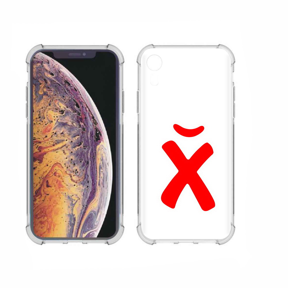 

Чехол MyPads Tocco для Apple iPhone XR абстракция буква х, Прозрачный, Tocco