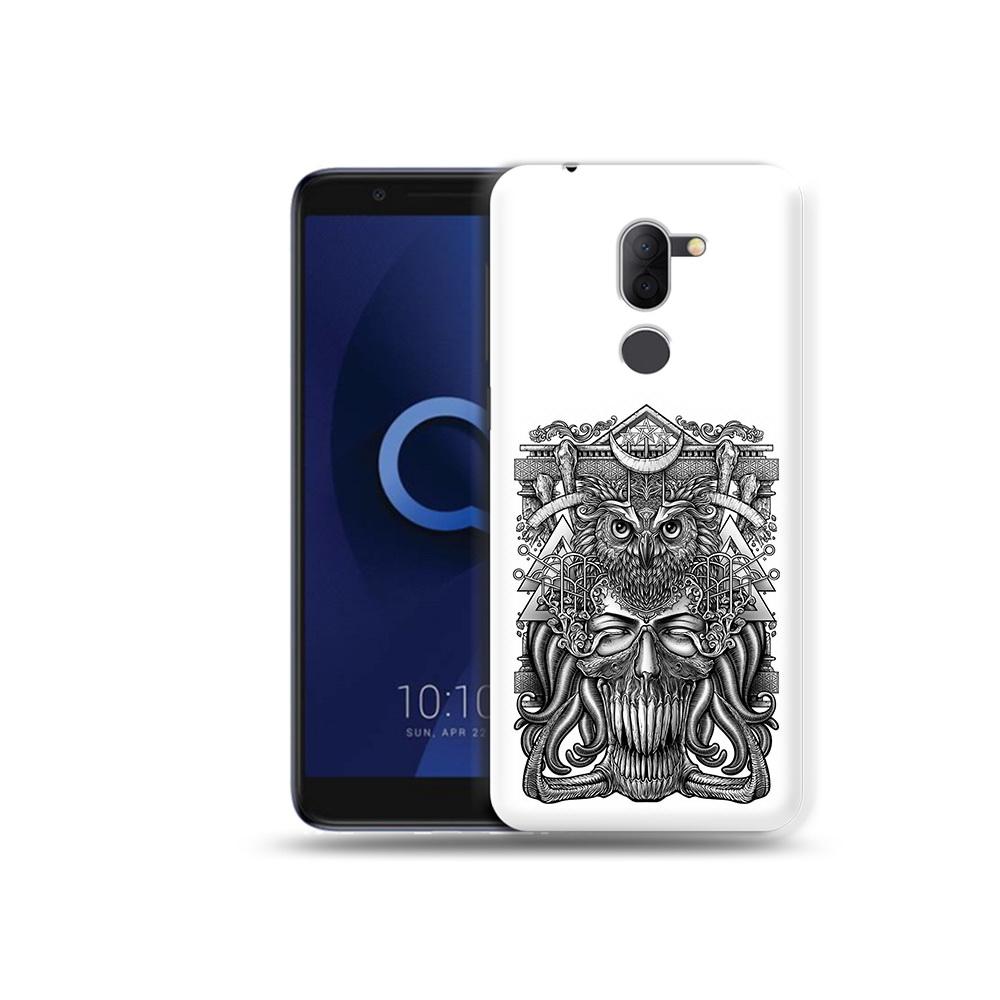 

Чехол MyPads Tocco для Alcatel 3X зубастая сова (PT112114.674.369), Прозрачный, Tocco