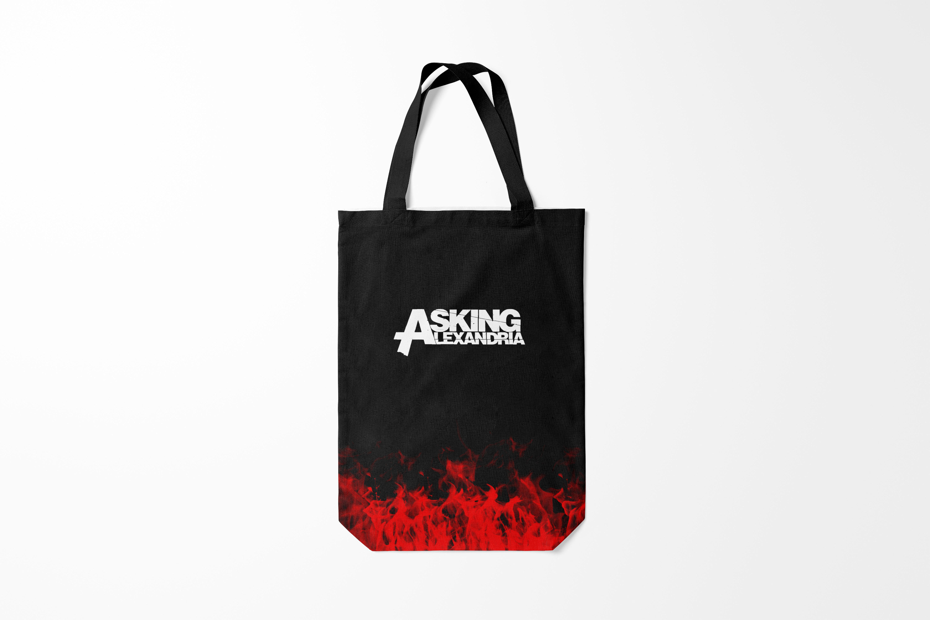 

Сумка шoппер унисекс Burnettie Asking Alexandria, черный, Asking Alexandria
