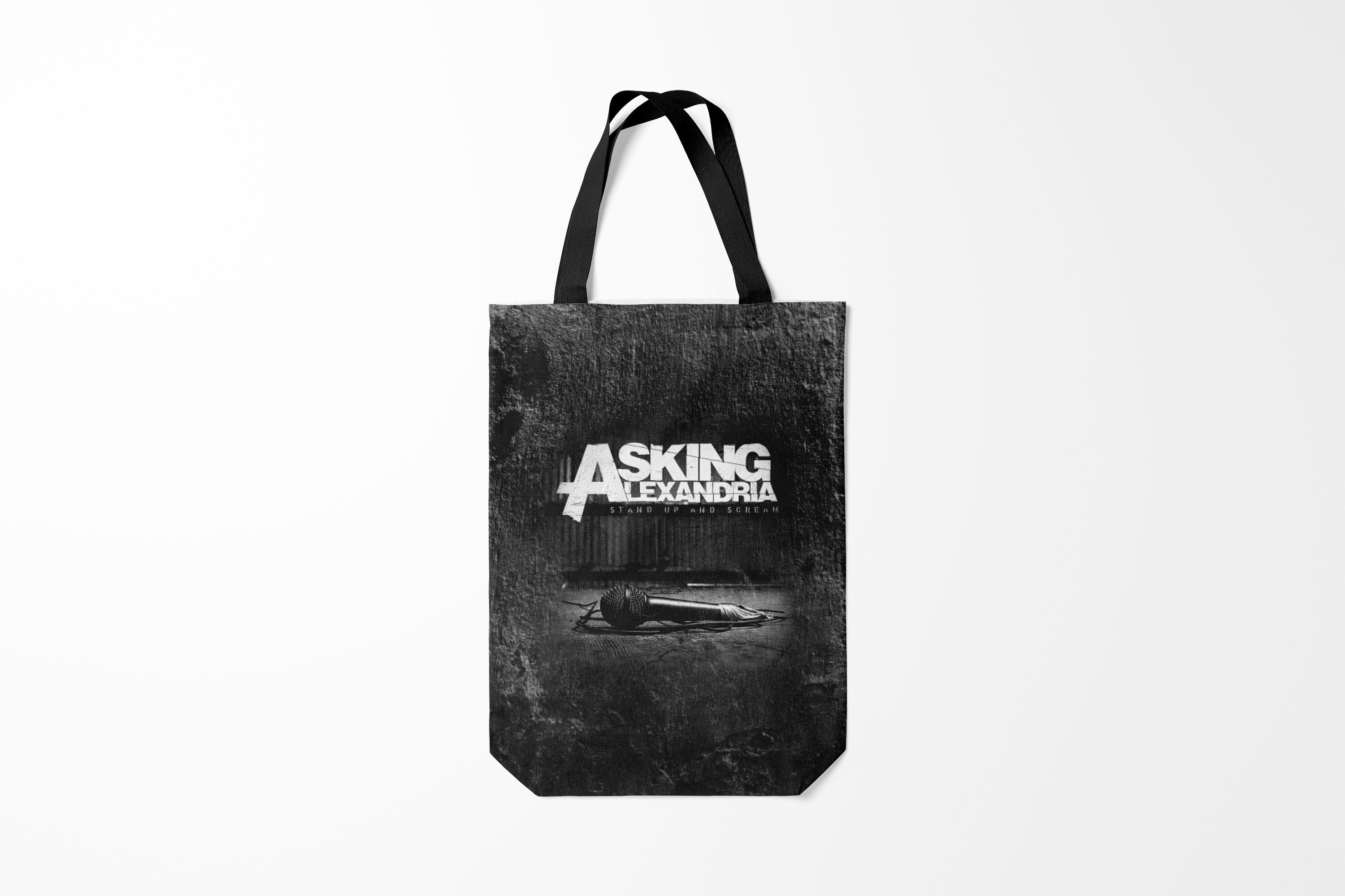 

Сумка шoппер унисекс Burnettie Asking Alexandria, черный, Asking Alexandria