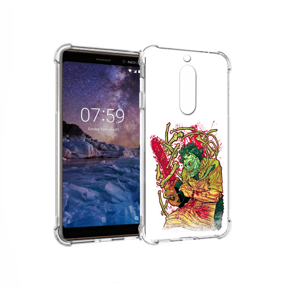 

Чехол MyPads Tocco для Nokia 7 яркий мясник (PT95887.123.711), Прозрачный, Tocco