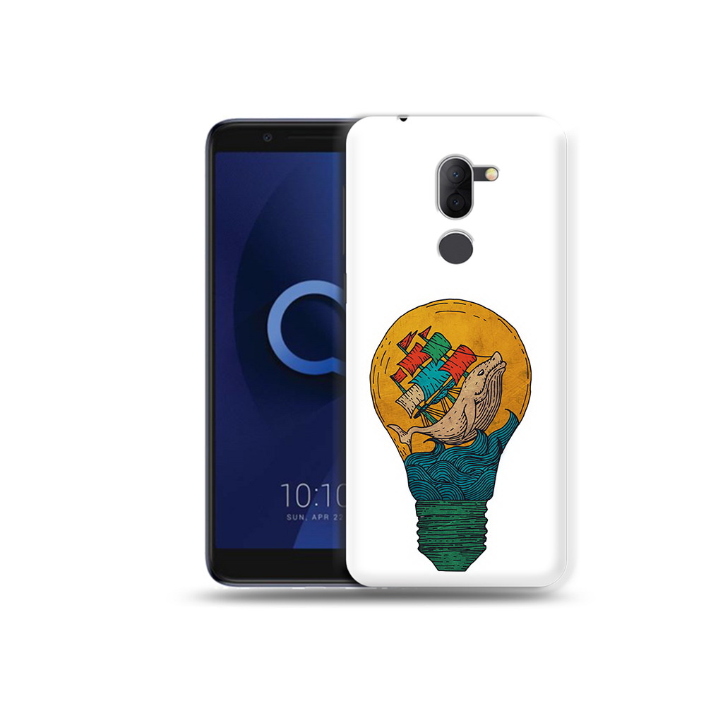 Чехол MyPads Tocco для Alcatel 3X кит в лампочке с парусами (PT112114.674.387)