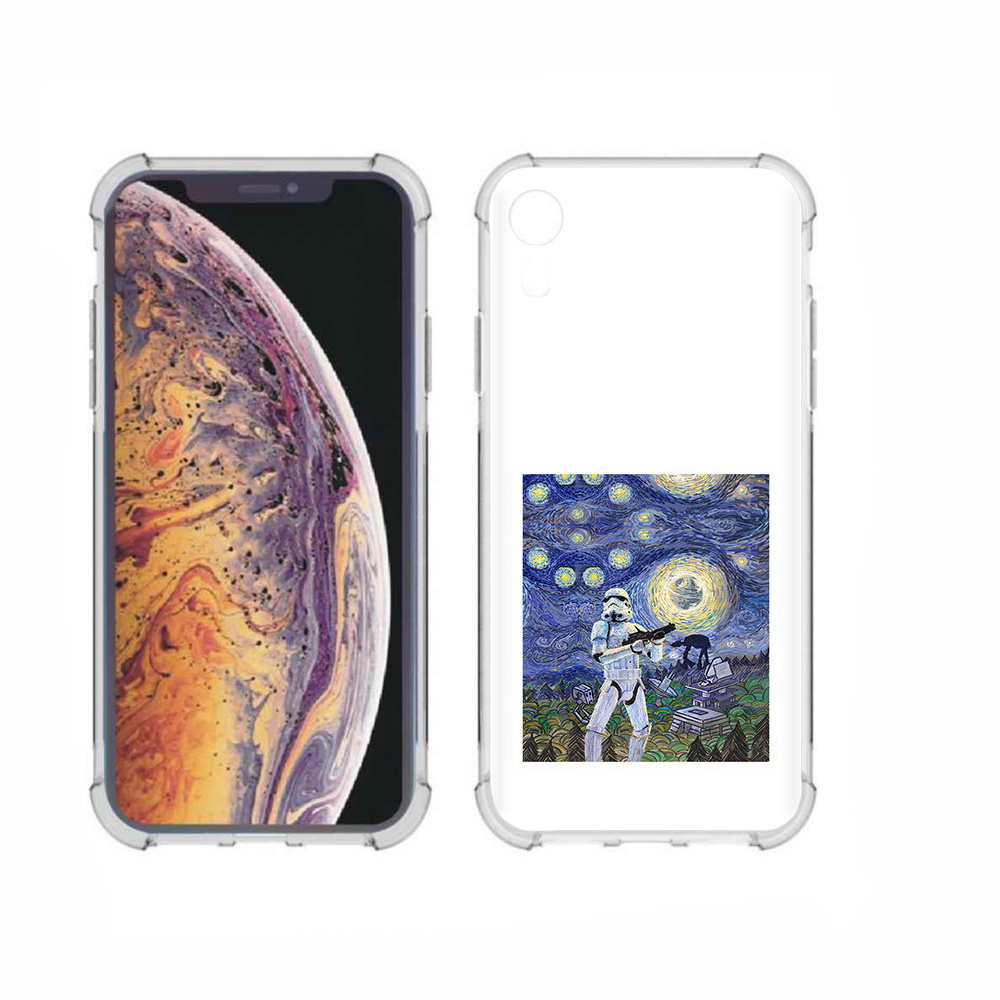 

Чехол MyPads Tocco для Apple iPhone XR star wars звездная ночь, Прозрачный, Tocco