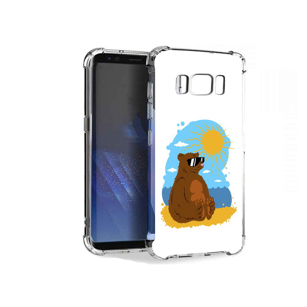 

Чехол MyPads Tocco для Samsung Galaxy S8+ медведь на чиле, Tocco
