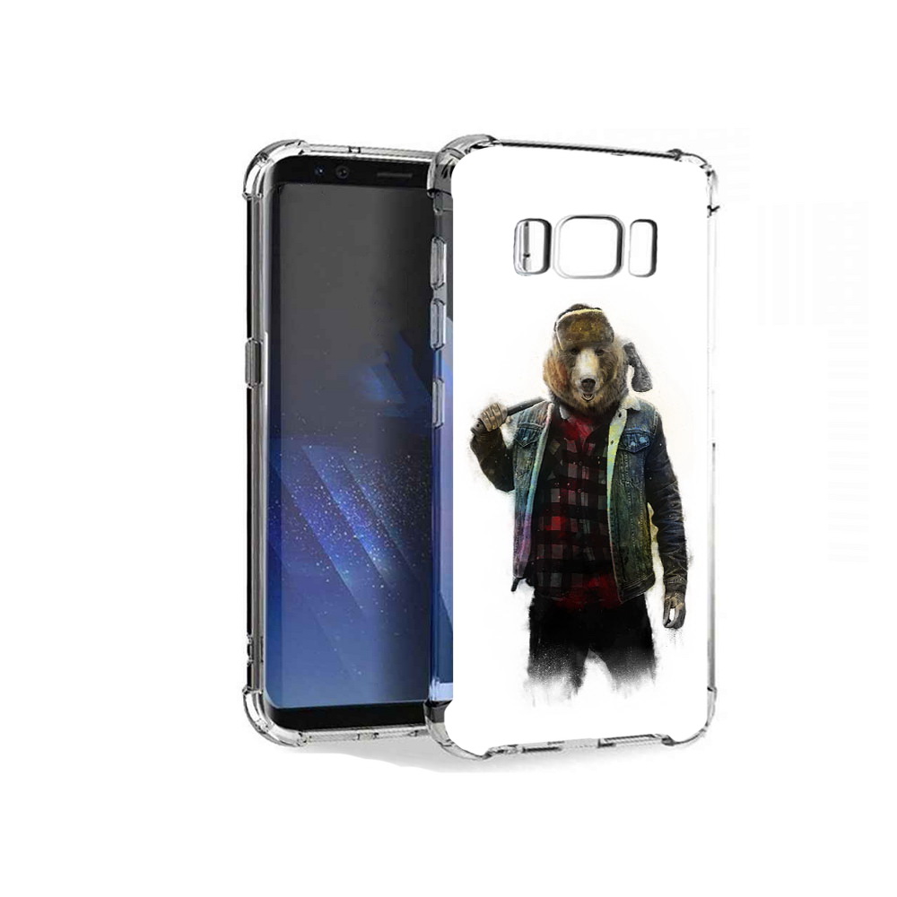 

Чехол MyPads Tocco для Samsung Galaxy S8+ медведь с топором, Tocco