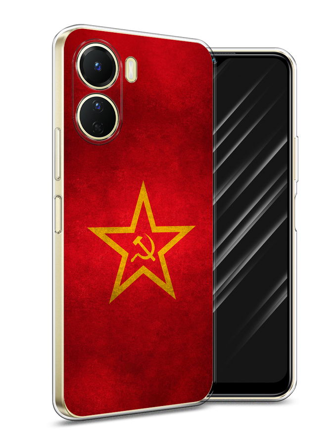 

Чехол Awog на Vivo Y16 "Красное знамя", Желтый;красный, 267850-10