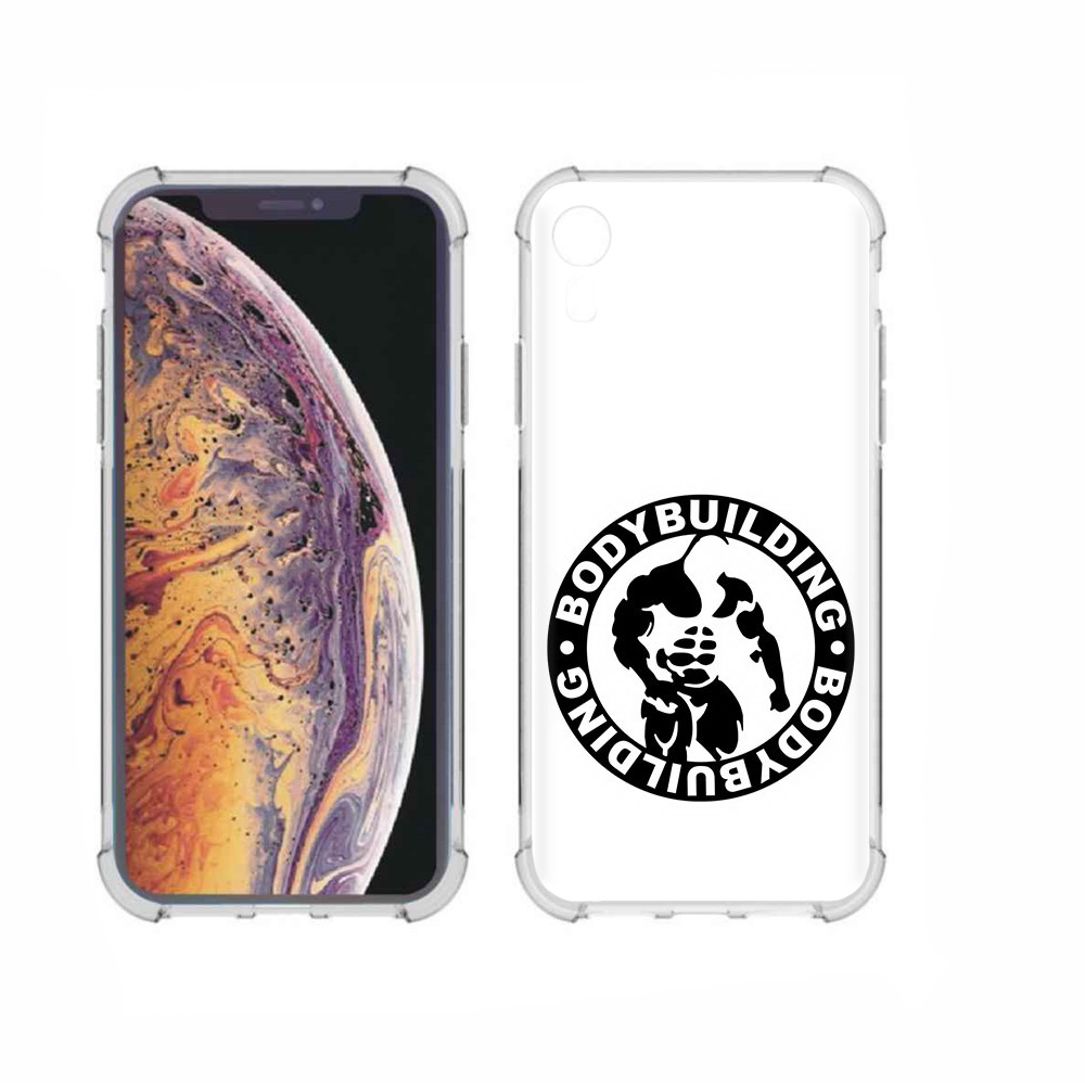 

Чехол MyPads Tocco для Apple iPhone XR бодибилдинг, Прозрачный, Tocco
