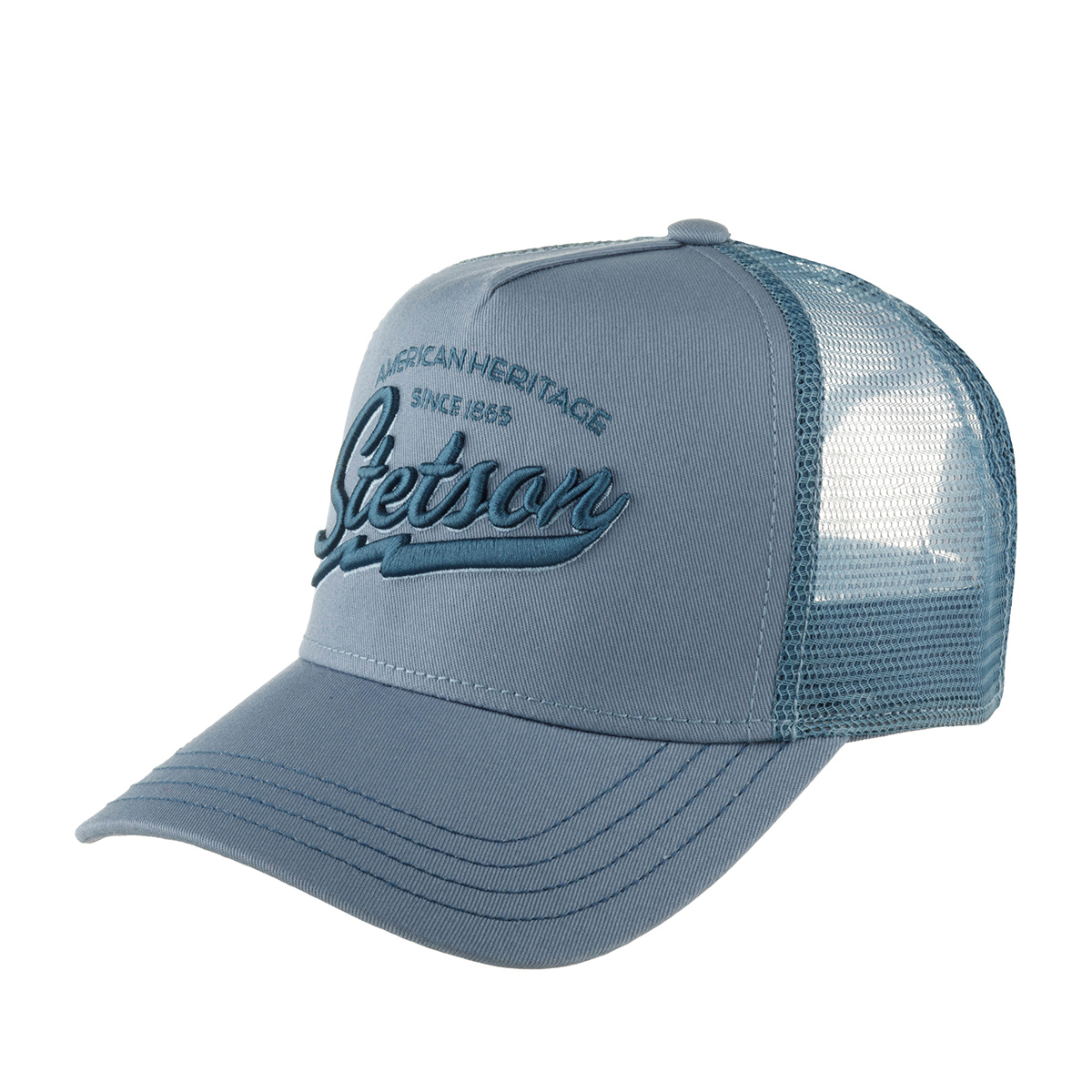 

Бейсболка унисекс Stetson 7751171 TRUCKER CAP AMERICAN HERITAGE голубая, Голубой, 7751171 TRUCKER CAP AMERICAN HERITAGE