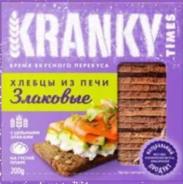 Хлебцы ржано-пшеничные Kranky Times Злаковые 200 г