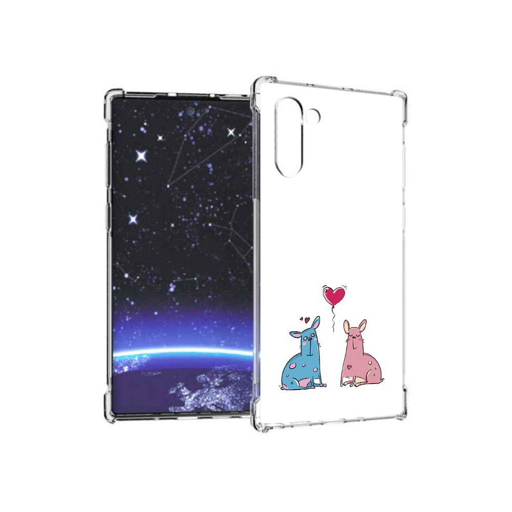 

Чехол MyPads Tocco для Samsung Galaxy Note 10 Лама любовь (PT135782.511.102), Прозрачный, Tocco