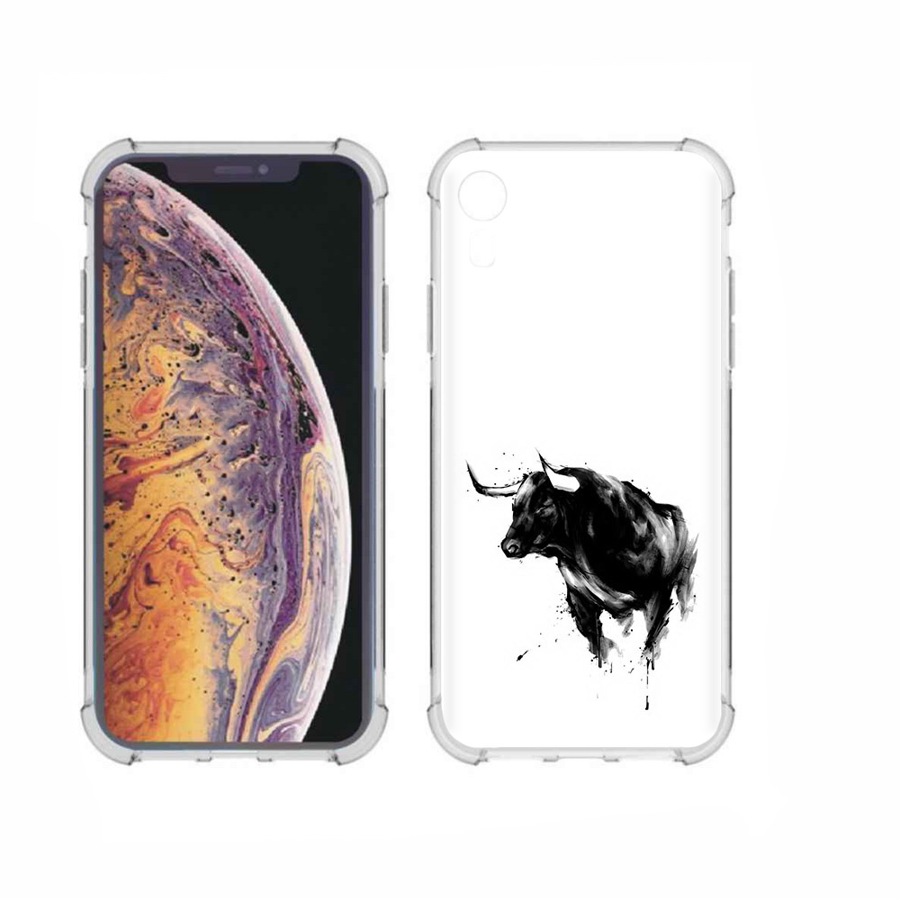 

Чехол MyPads Tocco для Apple iPhone XR бык, Прозрачный, Tocco