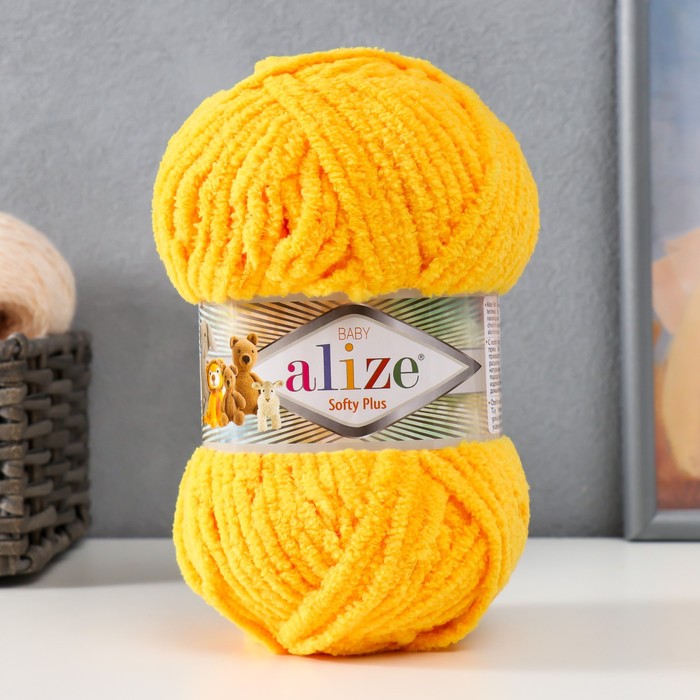 

Пряжа Alize Softy Plus 100% микрополиэстер 120м/100г 216