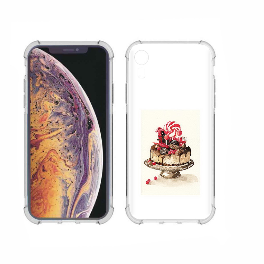 Чехол MyPads Tocco для Apple iPhone XR вкусный торт