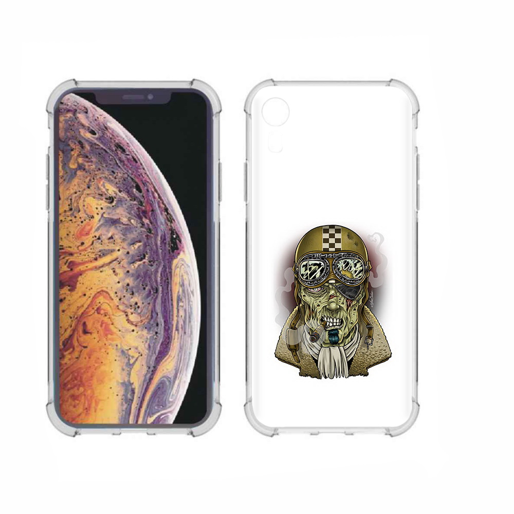 

Чехол MyPads Tocco для Apple iPhone XR военный зомби, Прозрачный, Tocco
