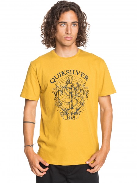 

Футболка мужская Quiet Darkness Quicksilver желтая S, Quiet Darkness