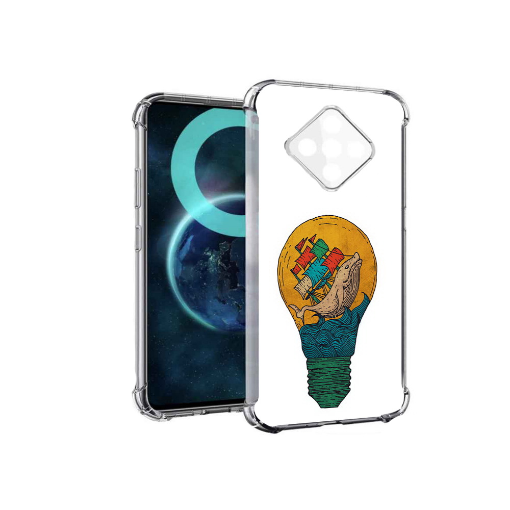 

Чехол MyPads кит в лампочке с парусами для Infinix Zero 8, Прозрачный, Tocco