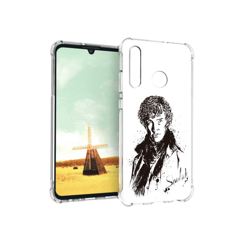 

Чехол MyPads Tocco для Huawei P Smart+ шерлок холмс портрет, Прозрачный, Tocco