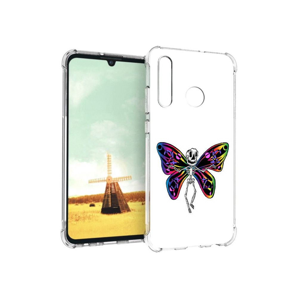 

Чехол MyPads Tocco для Huawei P Smart+ эффект бабочки, Прозрачный, Tocco
