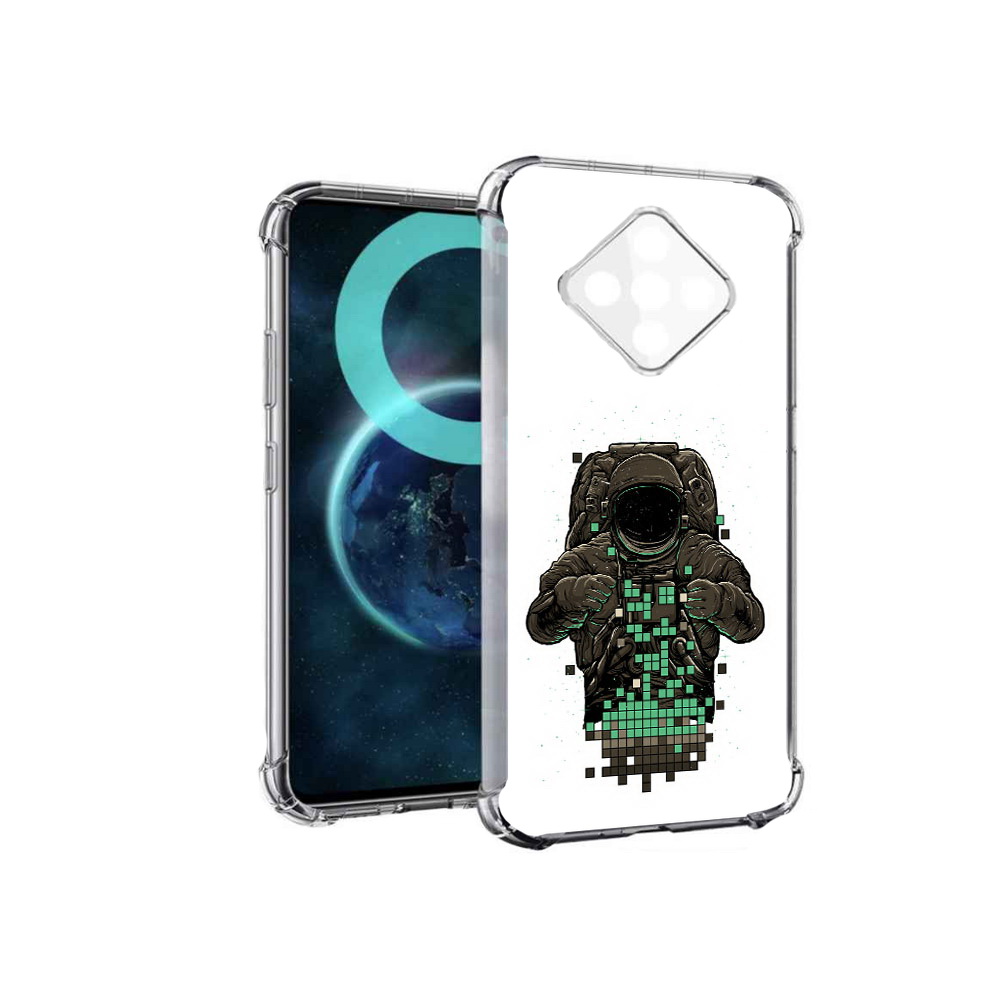 

Чехол MyPads космонавт с пикселями для Infinix Zero 8, Прозрачный, Tocco