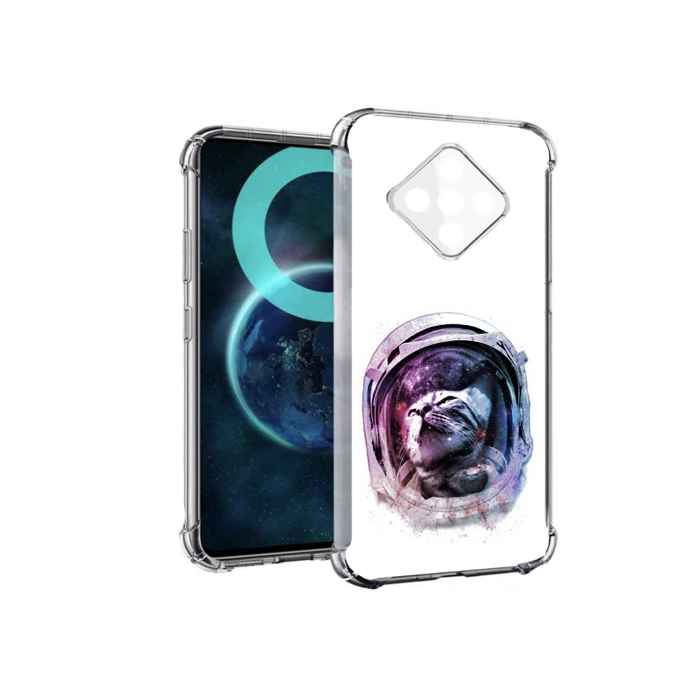 

Чехол MyPads кот в шлеме для Infinix Zero 8, Прозрачный, Tocco
