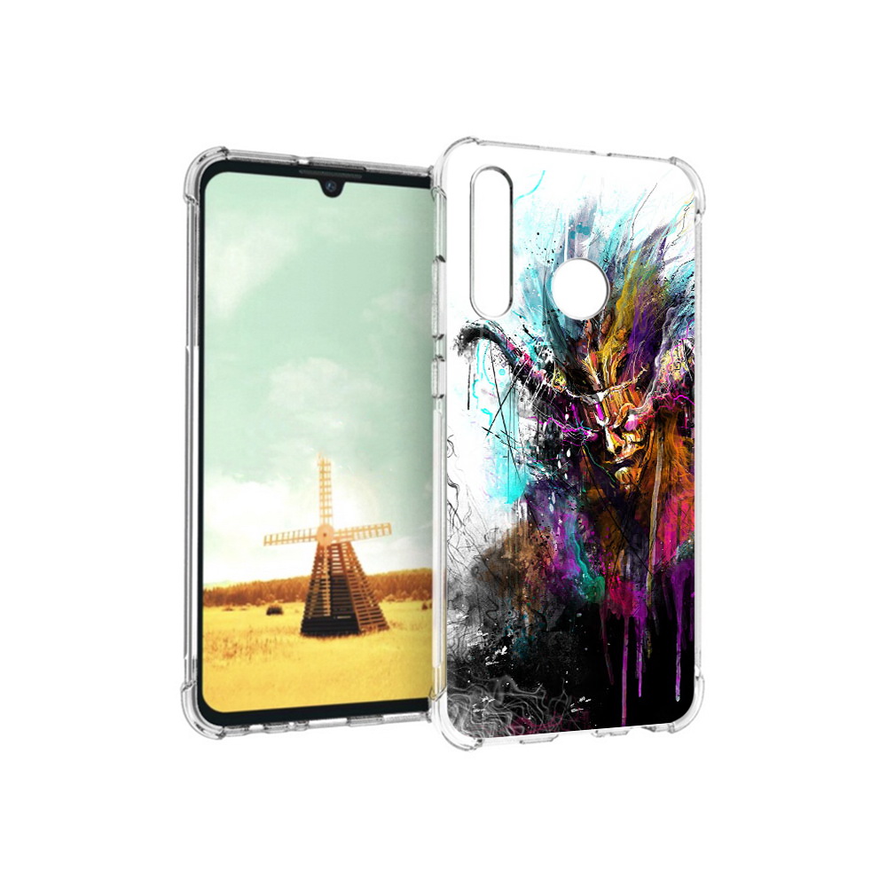 

Чехол MyPads Tocco для Huawei P Smart+ яркий дьявол, Прозрачный, Tocco