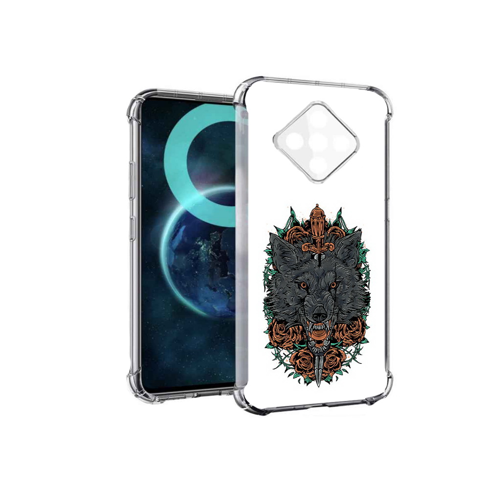 

Чехол MyPads красивый злой волк для Infinix Zero 8, Прозрачный, Tocco