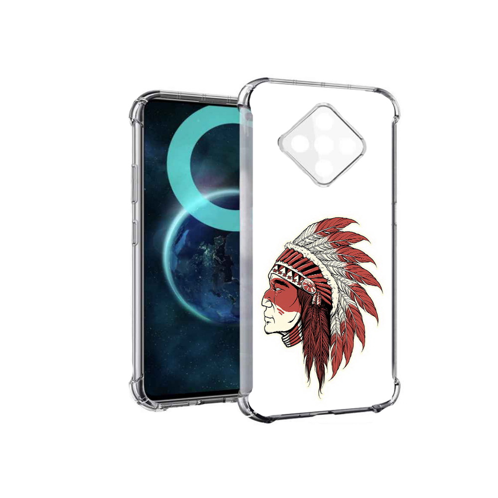 

Чехол MyPads красный индеец для Infinix Zero 8, Прозрачный, Tocco
